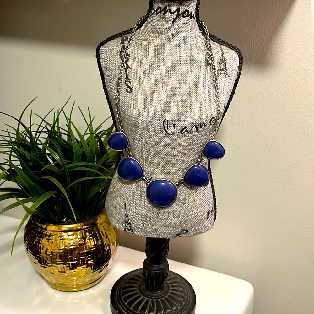 Royal Blue Statement Necklace